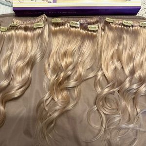 Clip in hair extensions